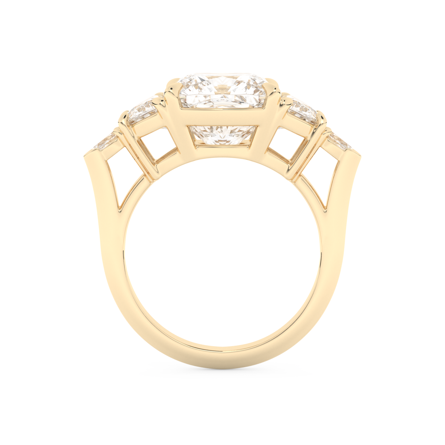 Ciara – Inspired 4.25 Carat Cushion Cut Five Stones Moissanite