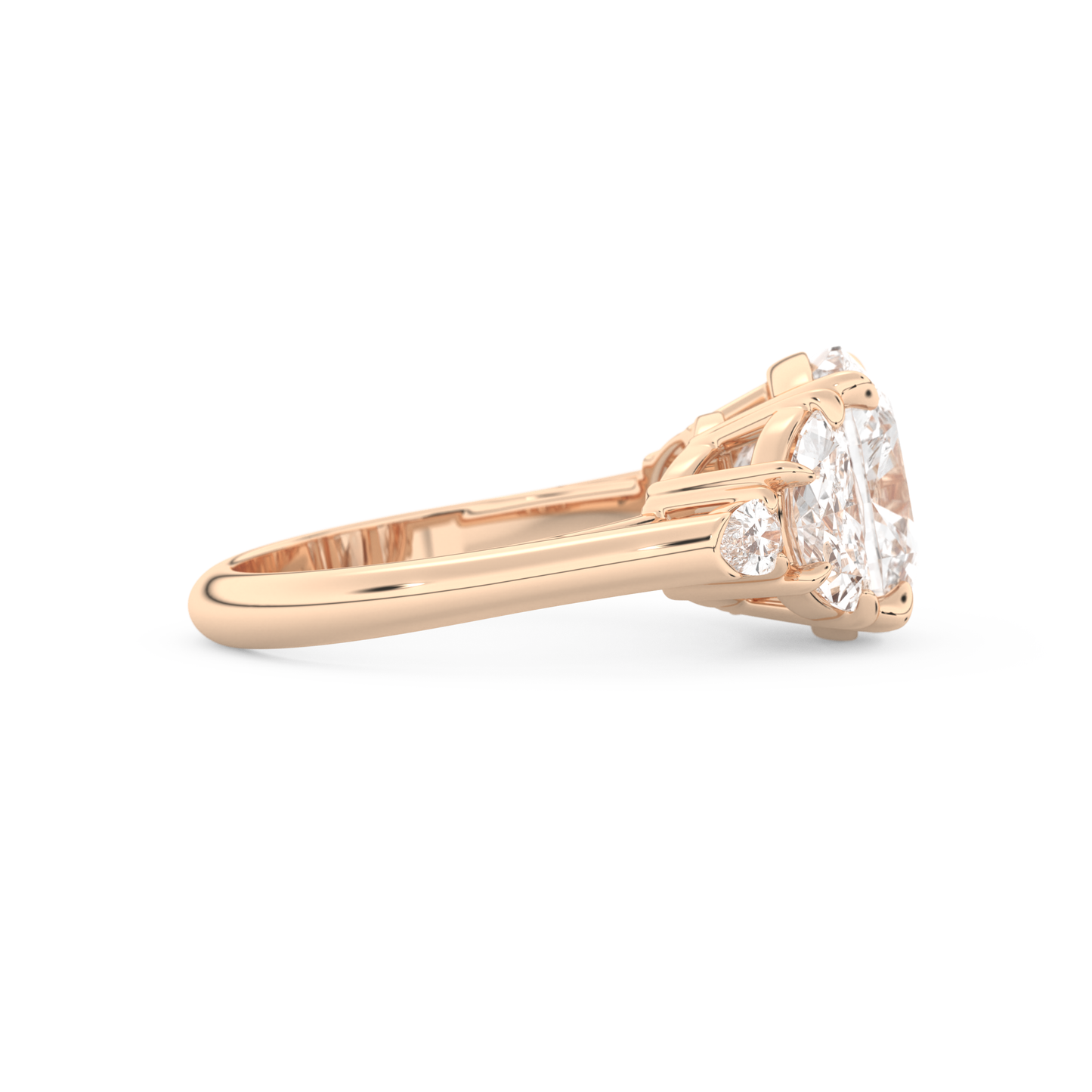 Ciara – Inspired 4.25 Carat Cushion Cut Five Stones Moissanite