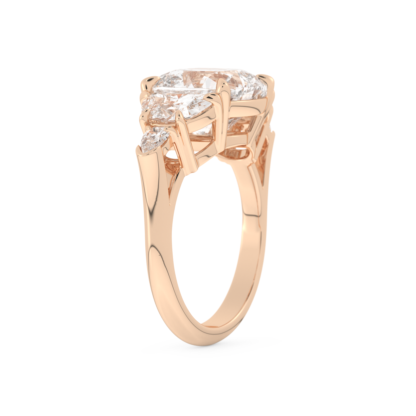 Ciara – Inspired 4.25 Carat Cushion Cut Five Stones Moissanite
