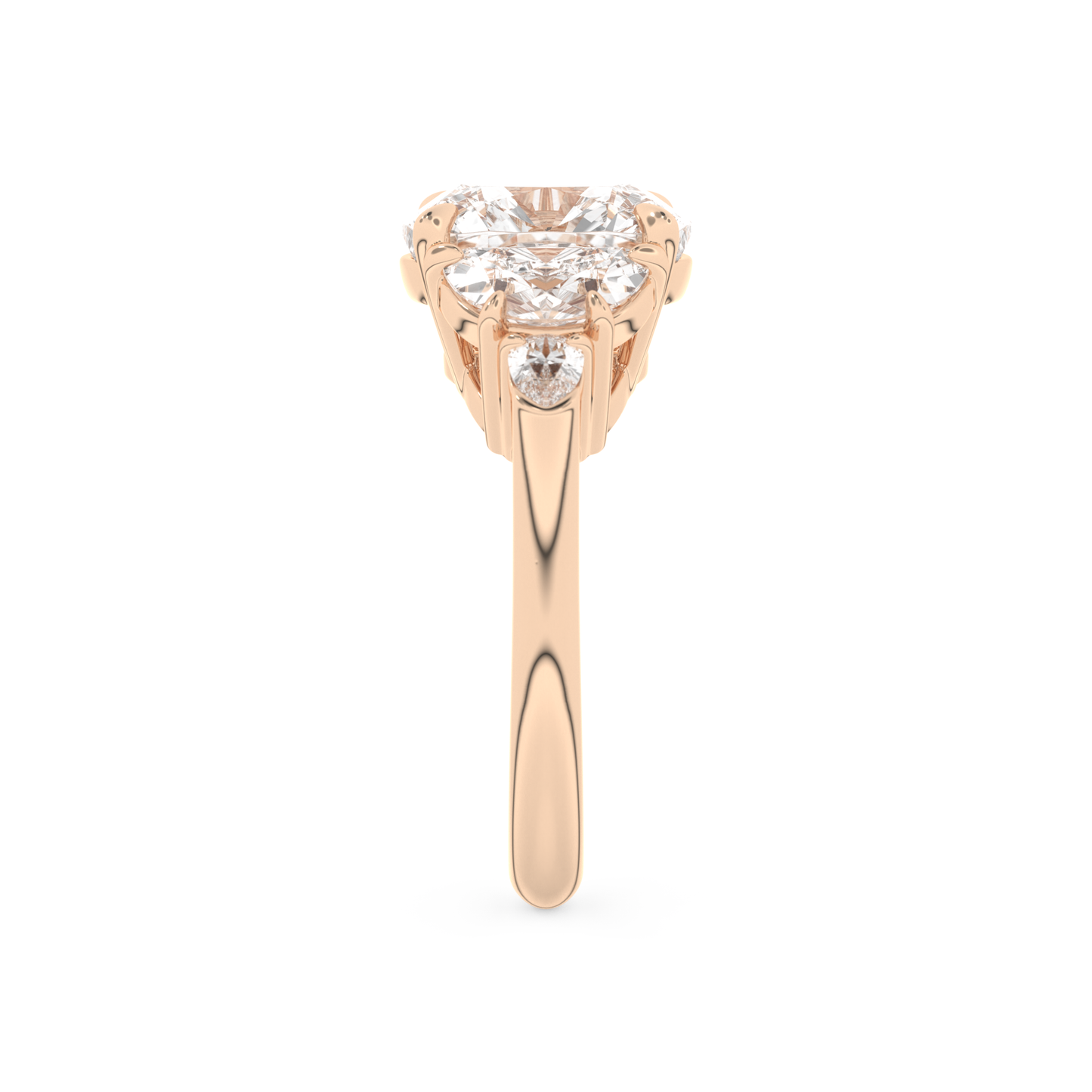 Ciara – Inspired 4.25 Carat Cushion Cut Five Stones Moissanite