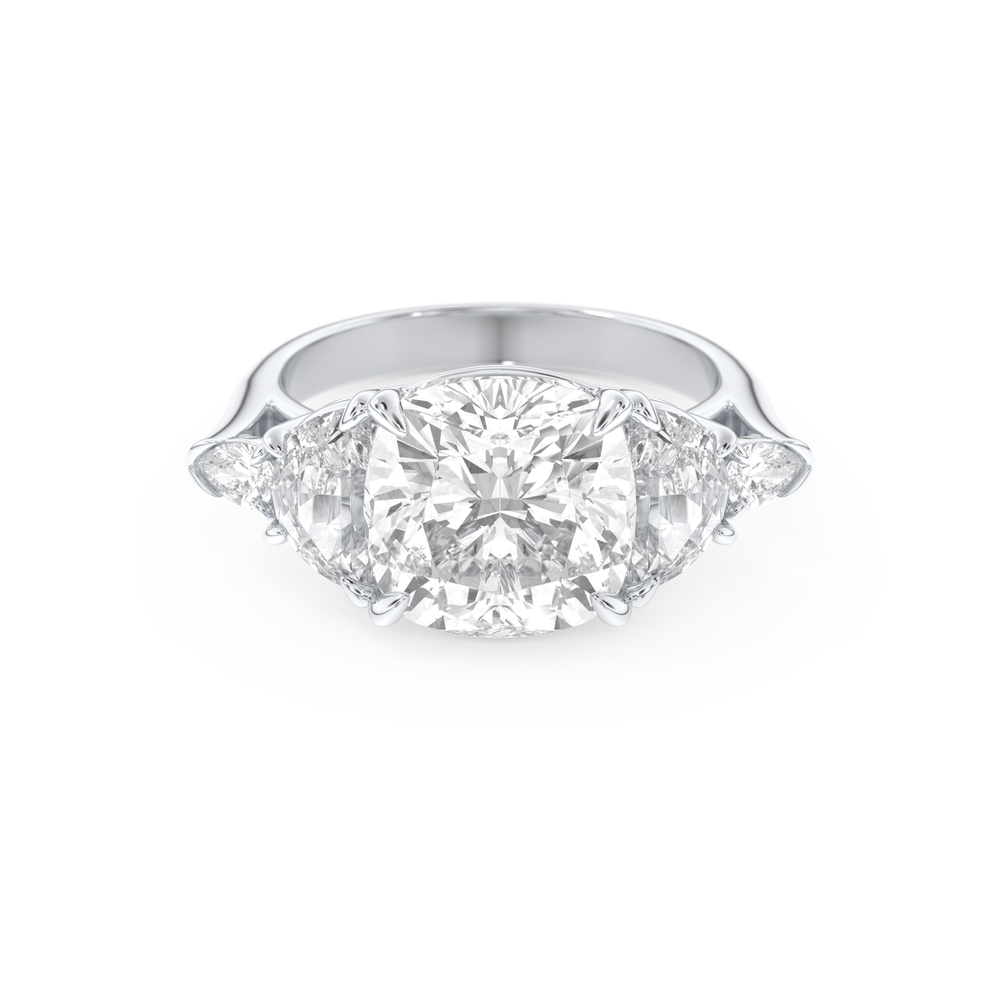 Ciara – Inspired 4.25 Carat Cushion Cut Five Stones Moissanite