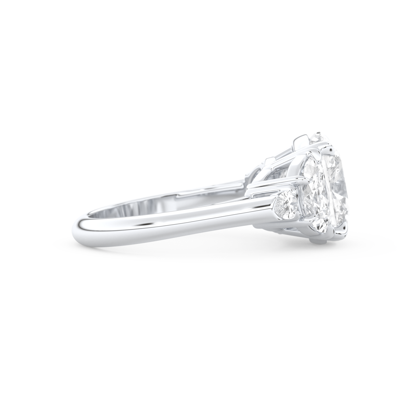 Ciara – Inspired 4.25 Carat Cushion Cut Five Stones Moissanite