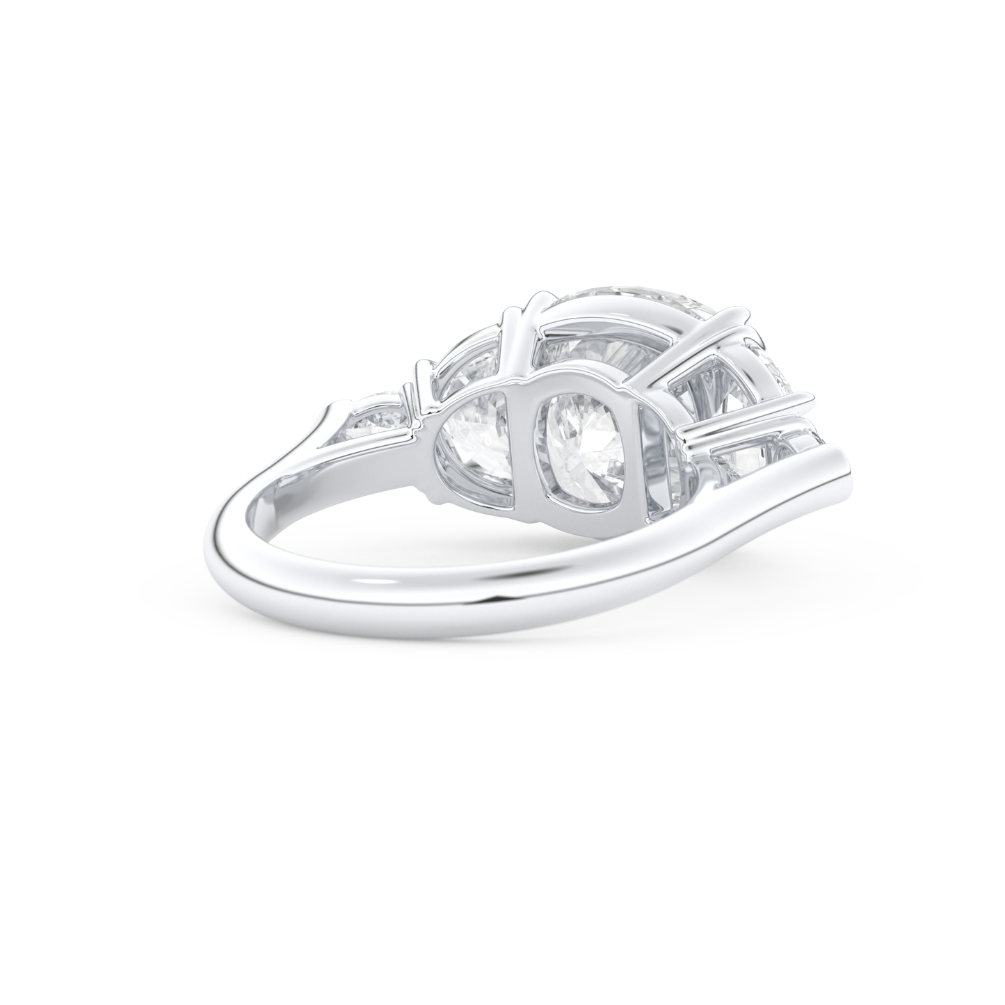 Ciara – Inspired 4.25 Carat Cushion Cut Five Stones Moissanite