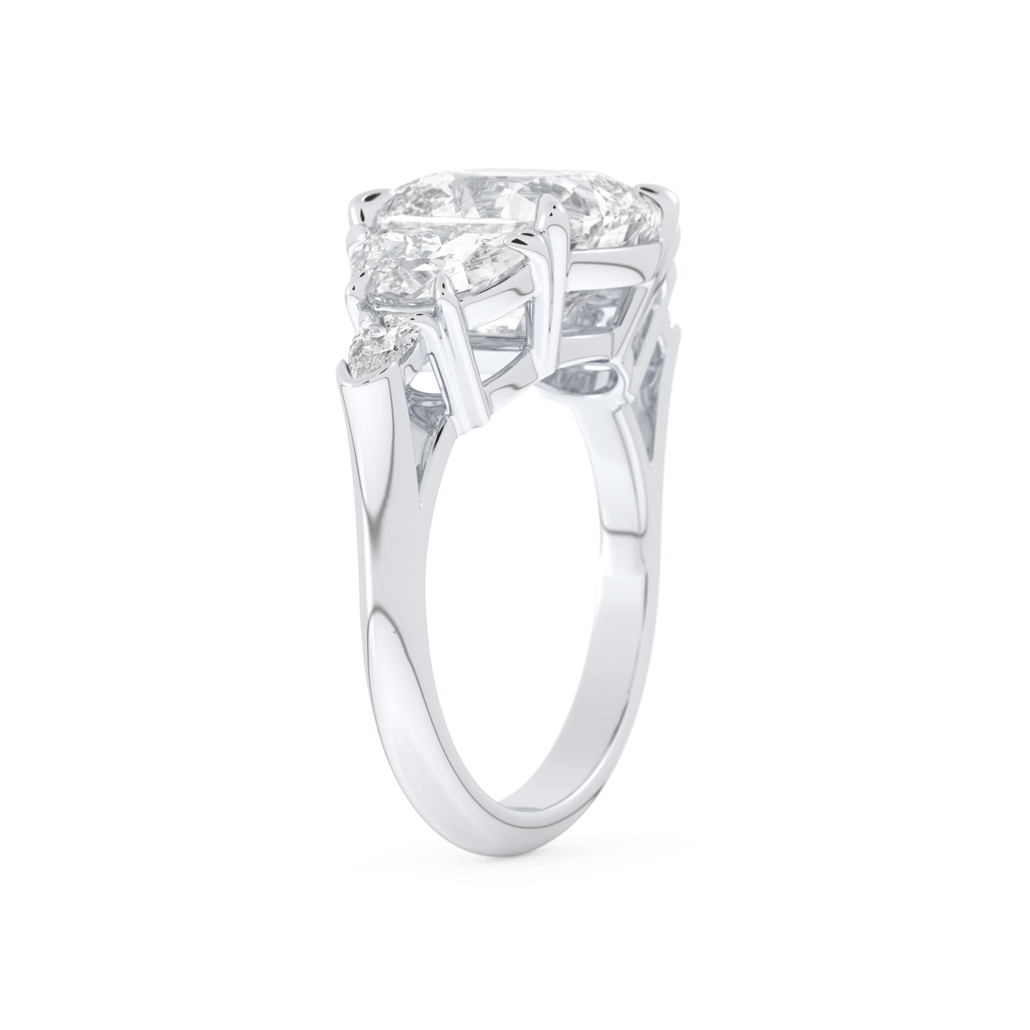 Ciara – Inspired 4.25 Carat Cushion Cut Five Stones Moissanite