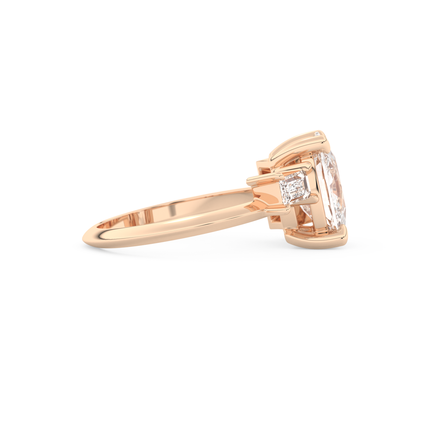 Kaley Cuoco – Inspired 2.0 Carat Cushion Cut Three Stones Moissanite