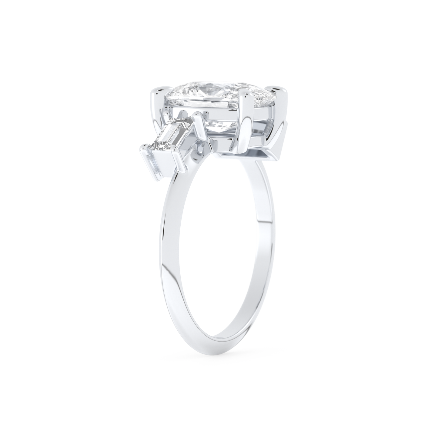 Kaley Cuoco – Inspired 2.0 Carat Cushion Cut Three Stones Moissanite