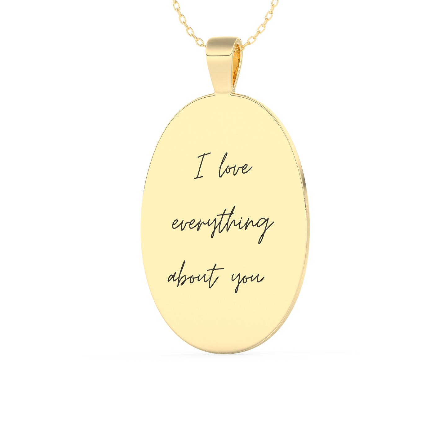 Custom Pendant Necklace – Thumb Printing and Engraving