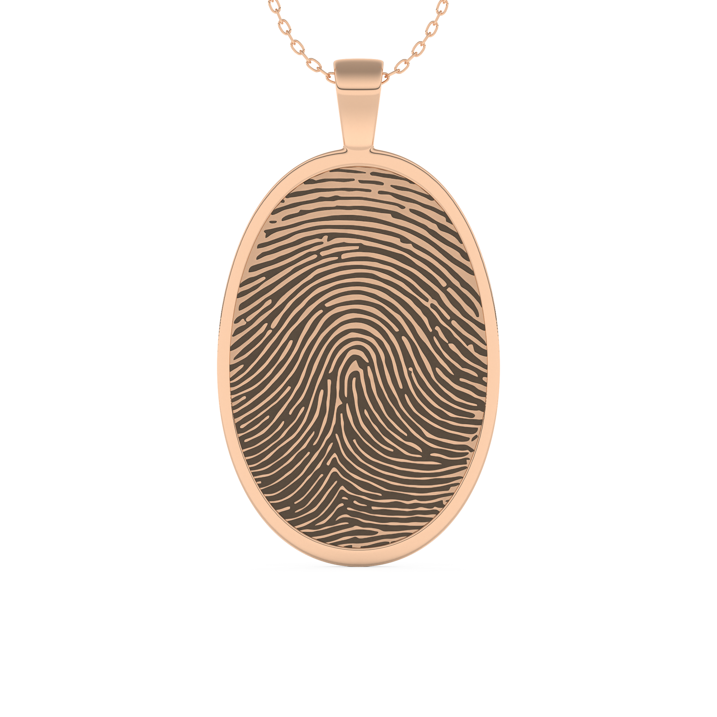 Custom Pendant Necklace – Thumb Printing and Engraving