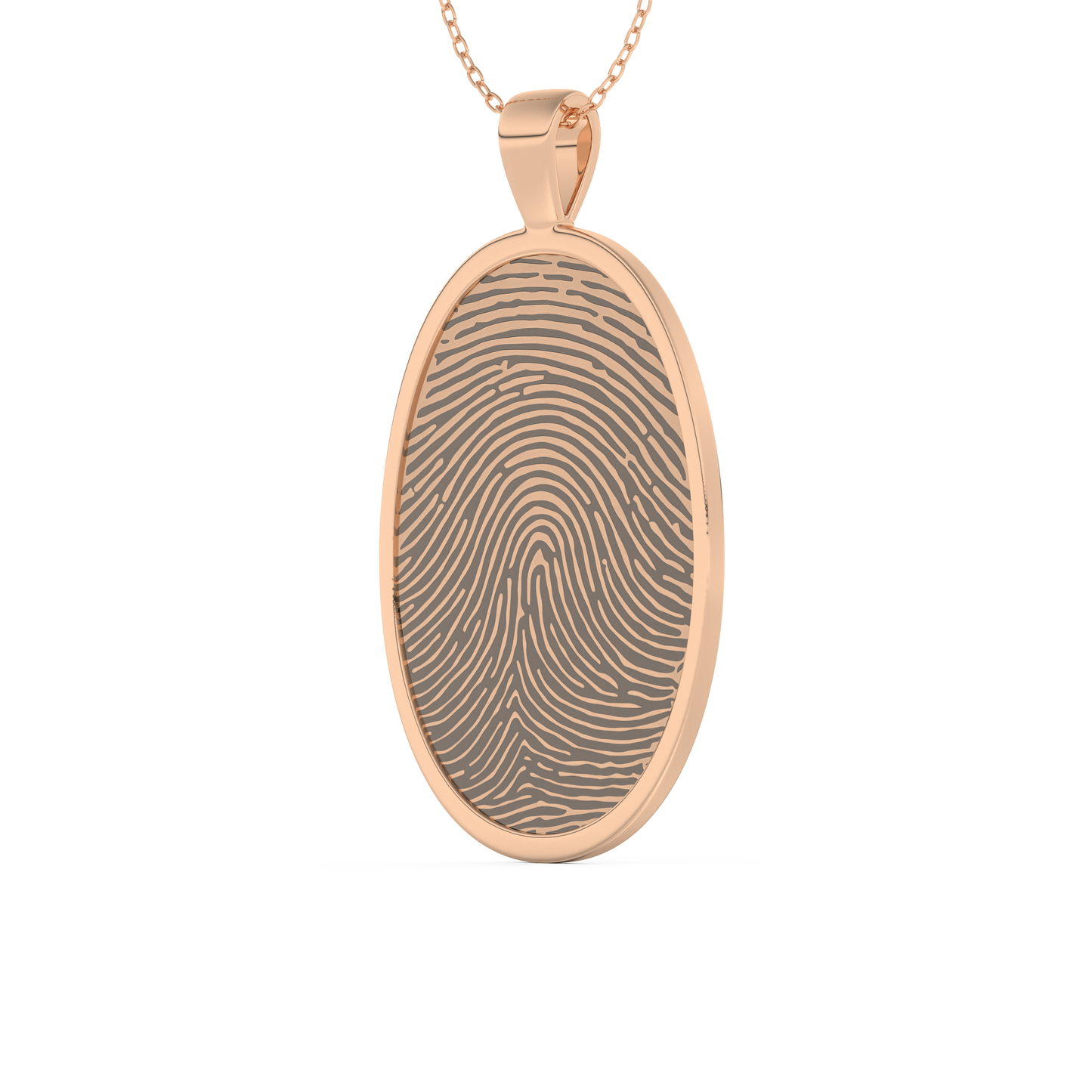 Custom Pendant Necklace – Thumb Printing and Engraving