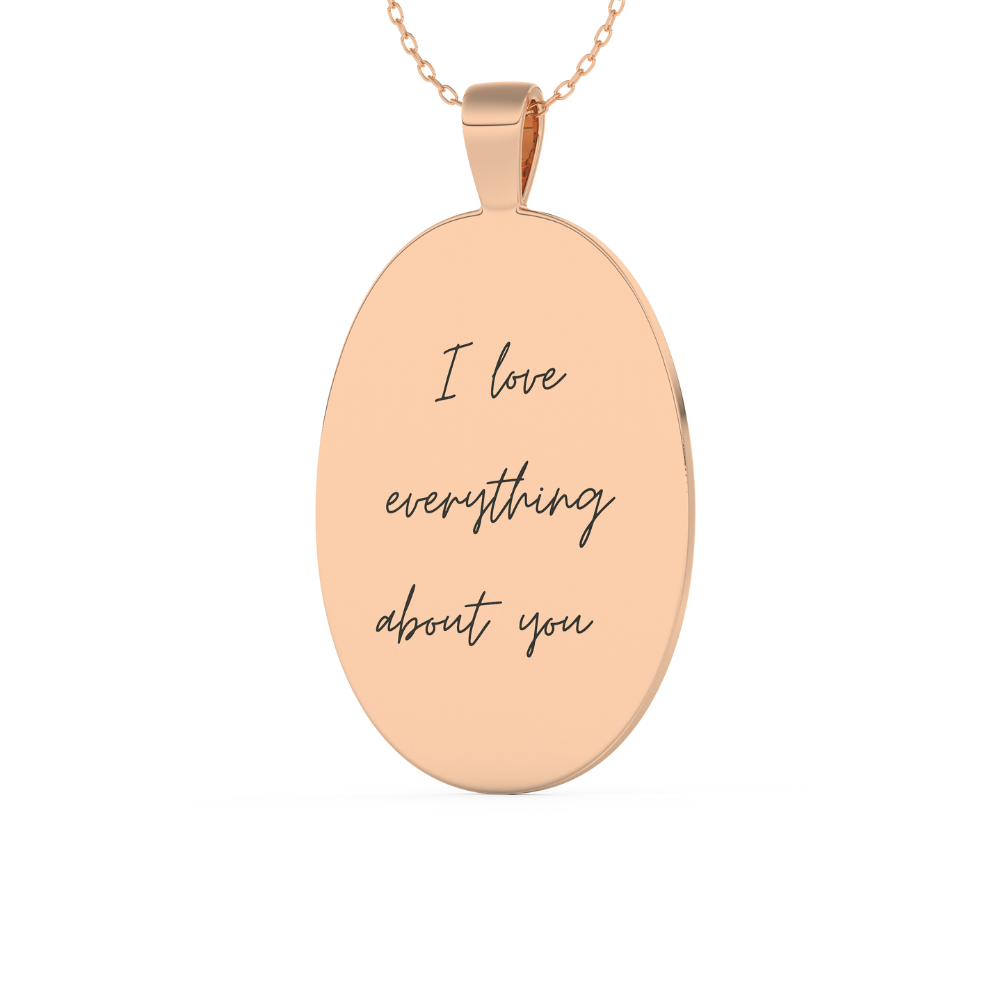 Custom Pendant Necklace – Thumb Printing and Engraving