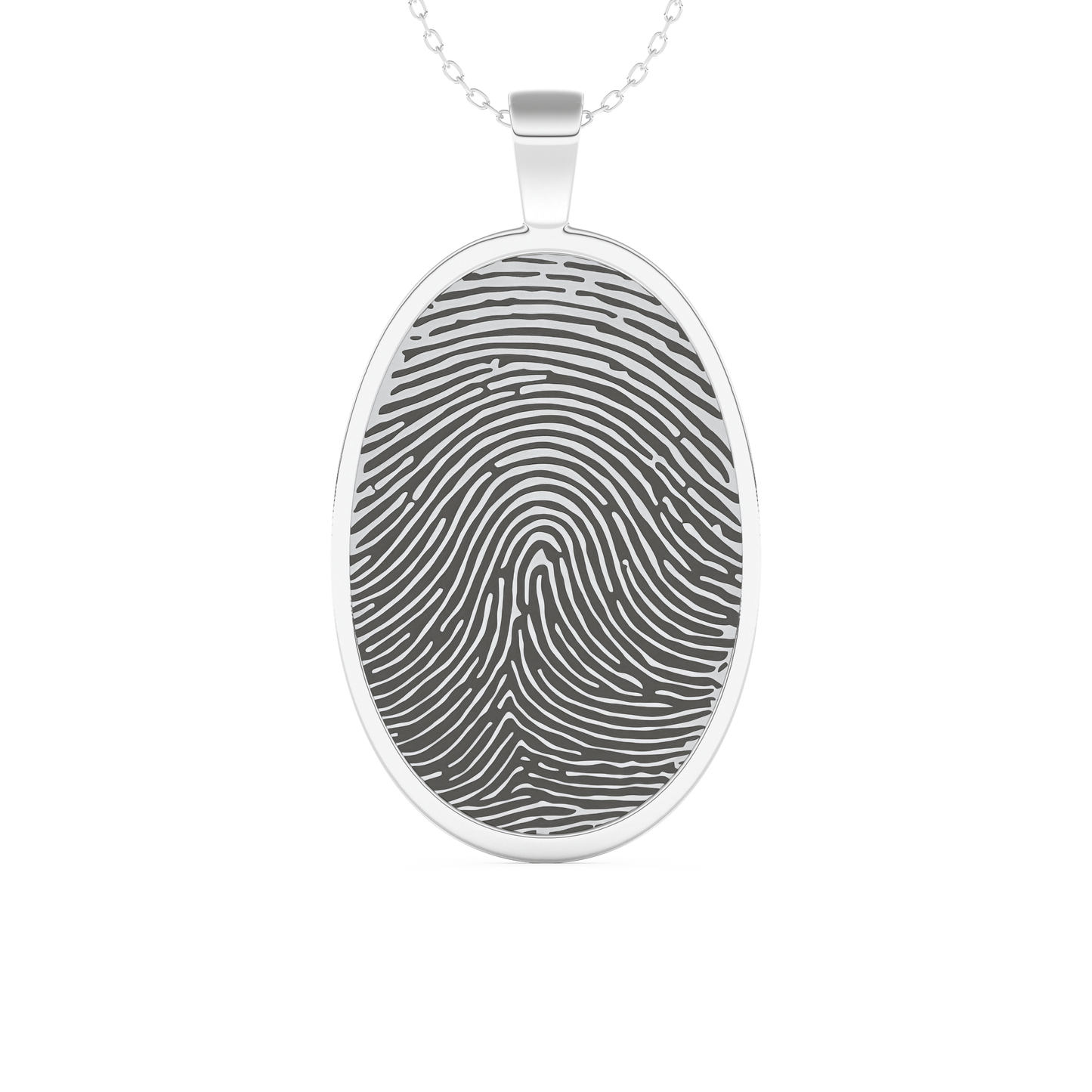 Custom Pendant Necklace – Thumb Printing and Engraving