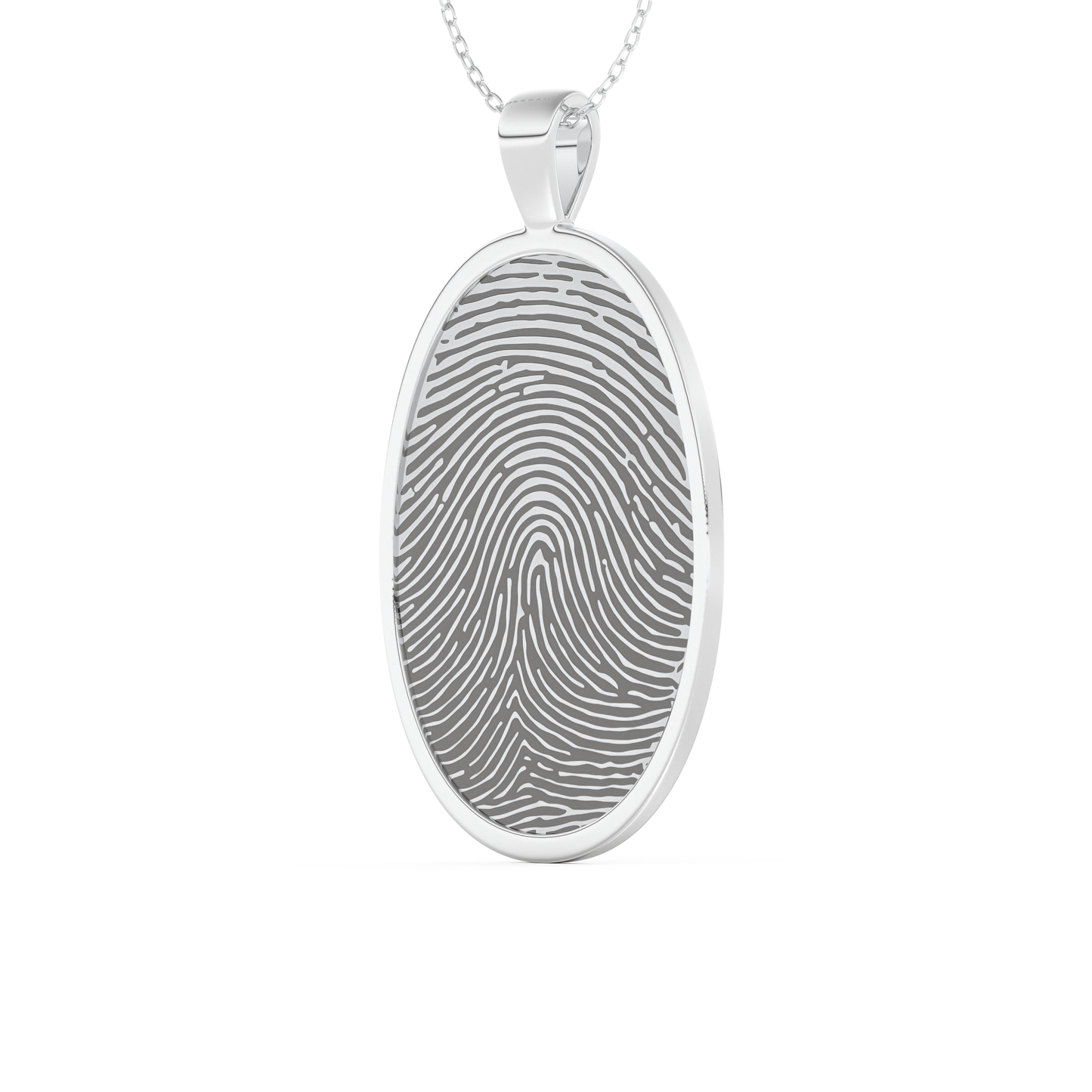 Custom Pendant Necklace – Thumb Printing and Engraving