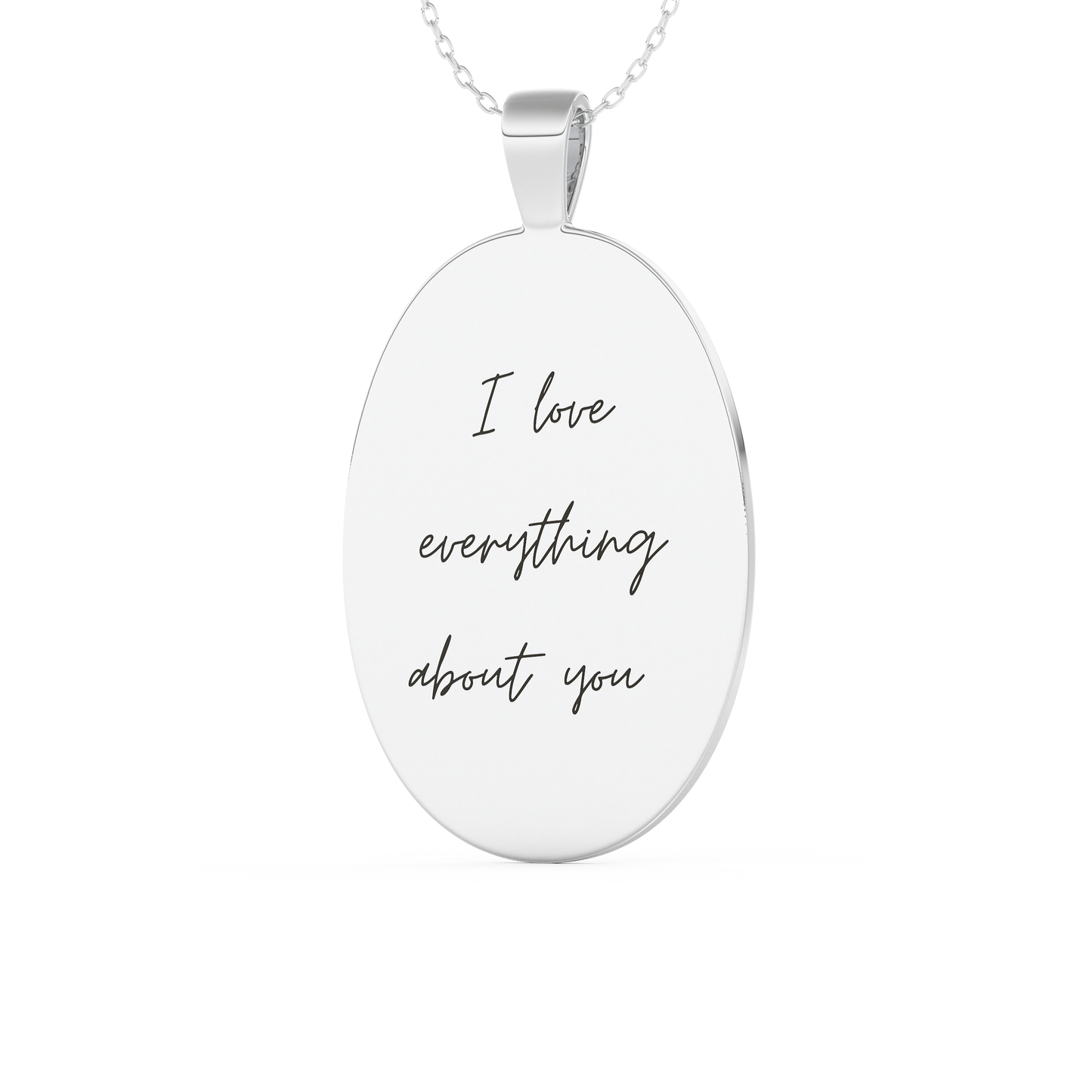 Custom Pendant Necklace – Thumb Printing and Engraving