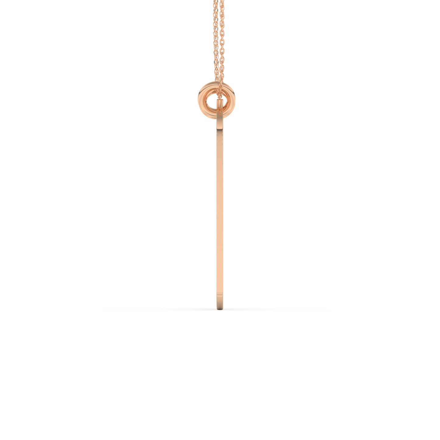 Custom Pendant Necklace – Split Heart