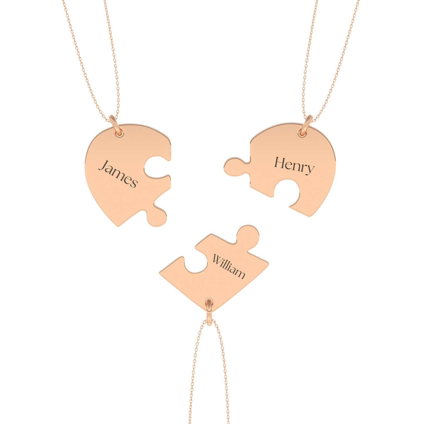 Custom Pendant Necklace – Puzzle