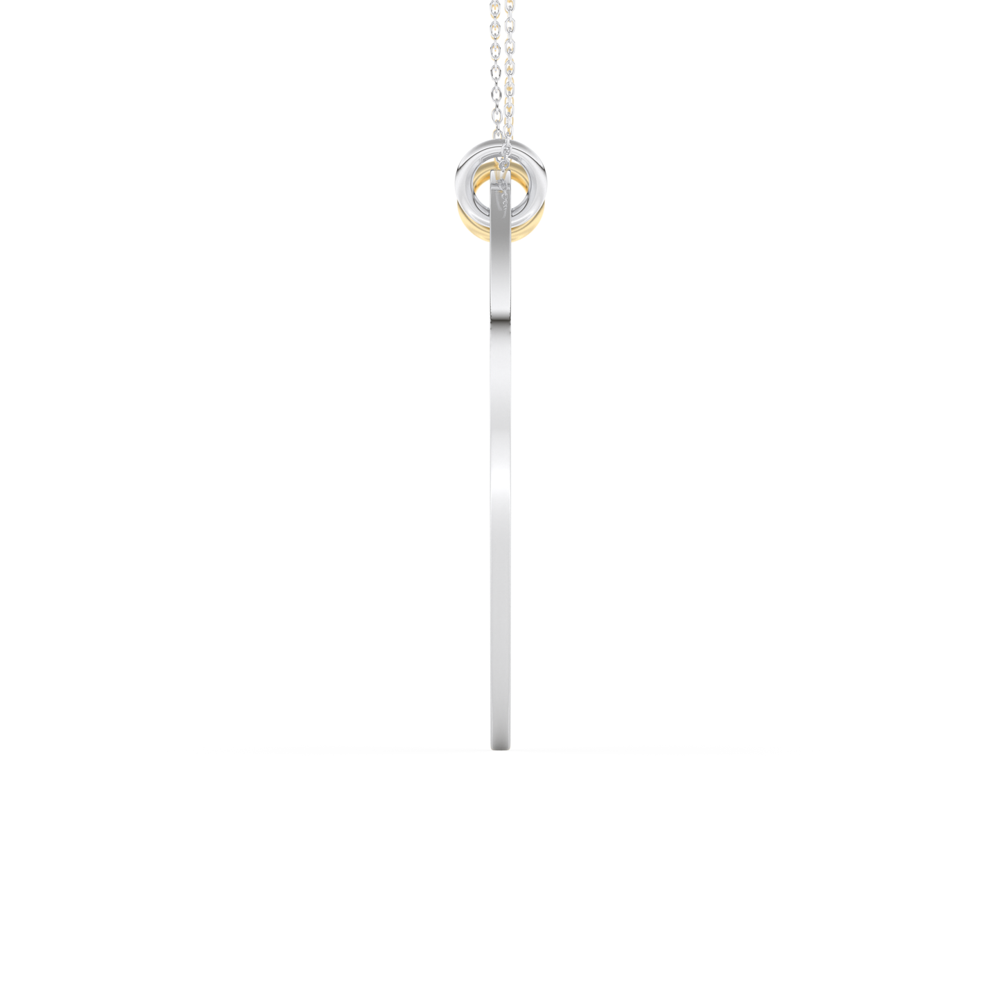 Custom Pendant Necklace – Split Heart