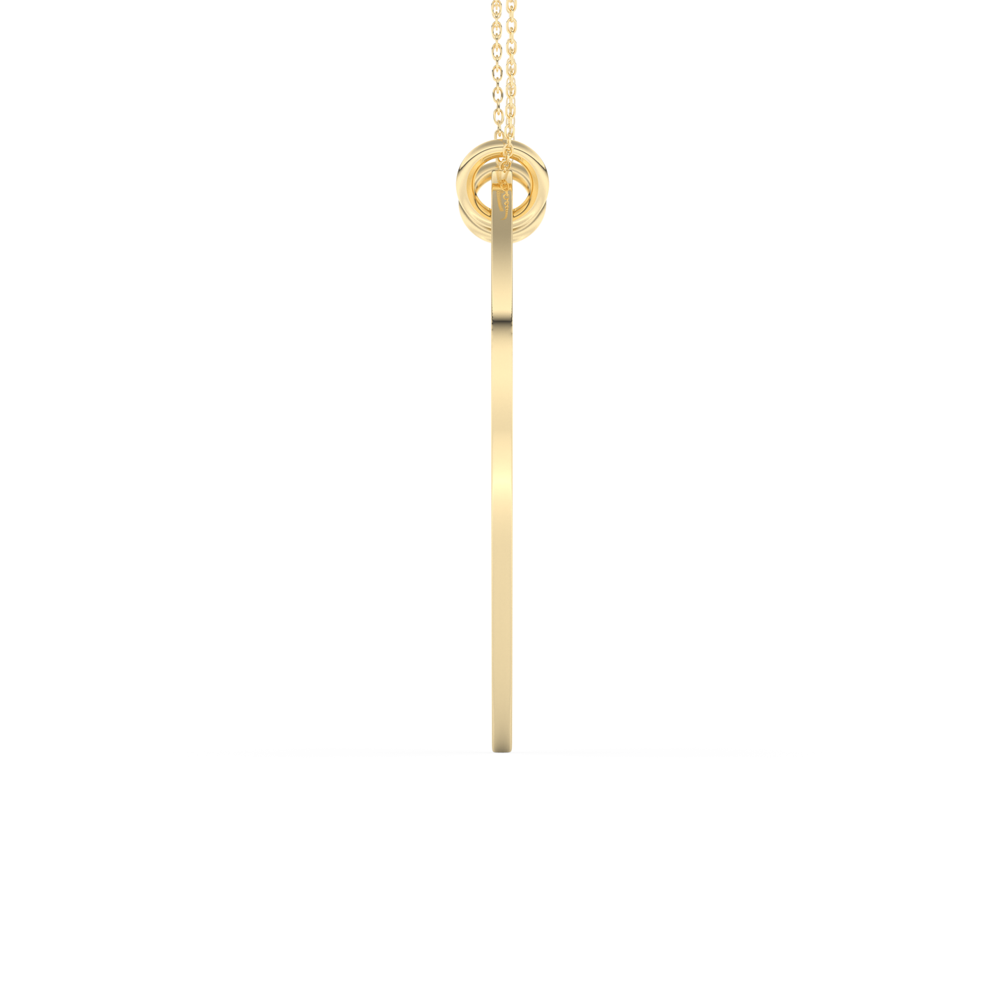 Custom Pendant Necklace – Split Heart