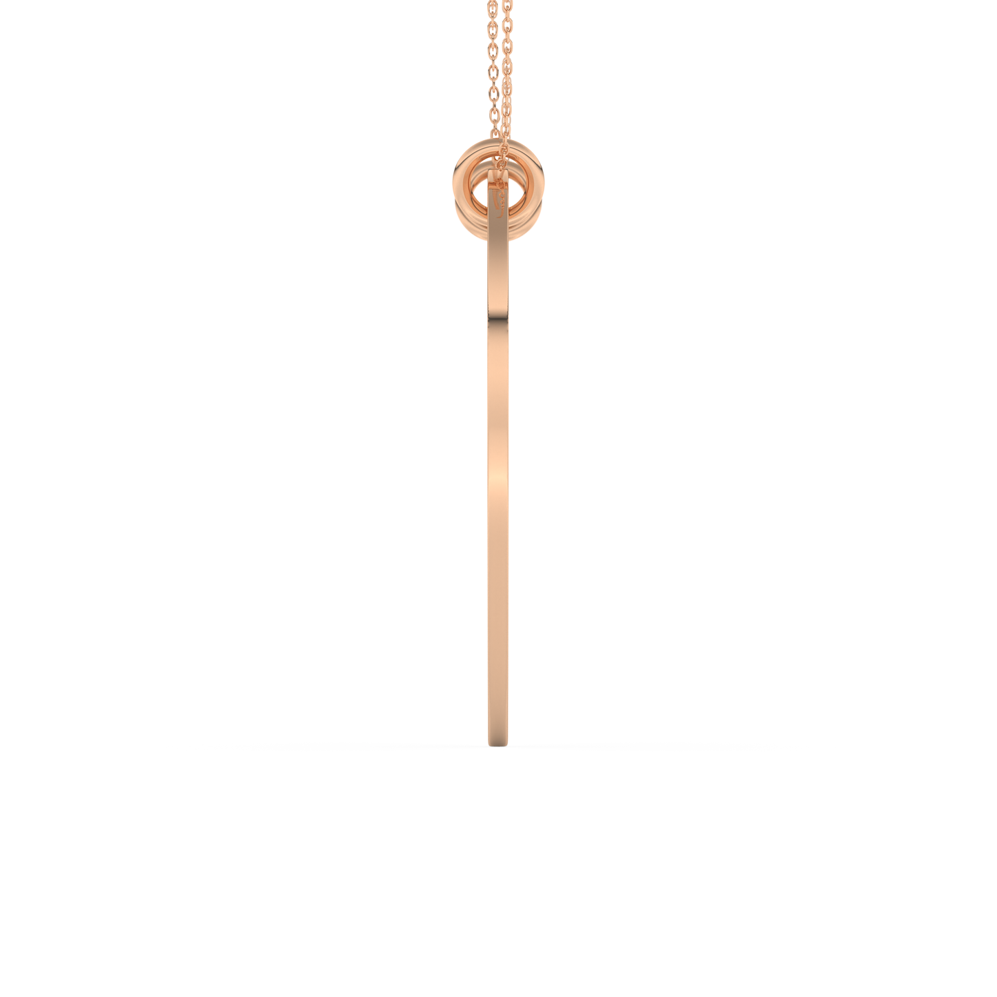 Custom Pendant Necklace – Split Heart