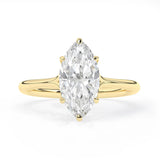Stunning 2.0 CT Marquise Moissanite Engagement Ring with Hidden Halo Design 1