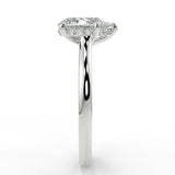 Stunning 1.31 CT Pear Moissanite Engagement Ring with Hidden Halo Design 7