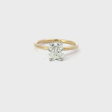 Stunning 1.80 CT Cushion Moissanite Engagement Ring with Hidden Halo Design 3