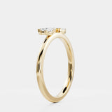 Stunning 0.10 CT Round Moissanite Stones Crown Wedding Bands 2