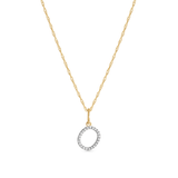 0.30 TCW Round Moissanite Diamond Customized Letter Pendant Necklace in Solid Gold 11
