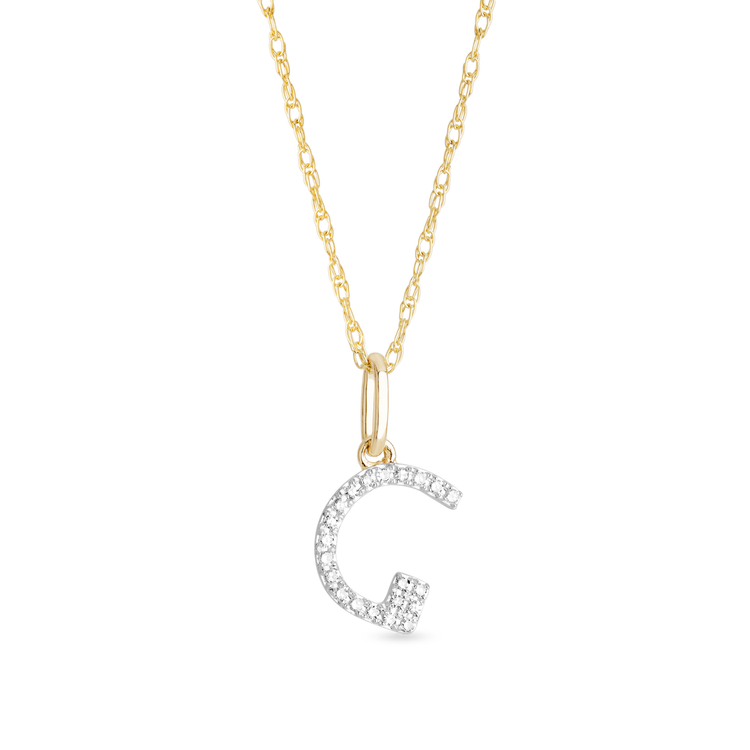 0.30 TCW Round Moissanite Diamond Customized Letter Pendant Necklace in Solid Gold 4