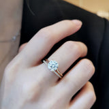 Cushion Solitaire Lab Grown Diamond Engagement Ring
