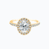 1.50 CT Oval Halo CVD F/VS2 Diamond Engagement Ring 6