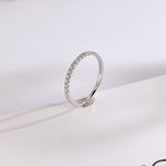 Stunning 0.2 TCW Round Moissanite Stones Half Eternity Wedding Bands 3