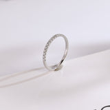 Stunning 0.2 TCW Round Moissanite Stones Half Eternity Wedding Bands 3