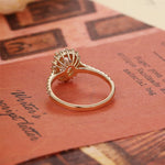 Stunning 4.5 CT Oval Moissanite Engagement Ring with Halo & Pave Design 2