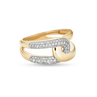 Stunning 0.36 TCW Round Moissanite Stones Interlocked Wedding Bands 3