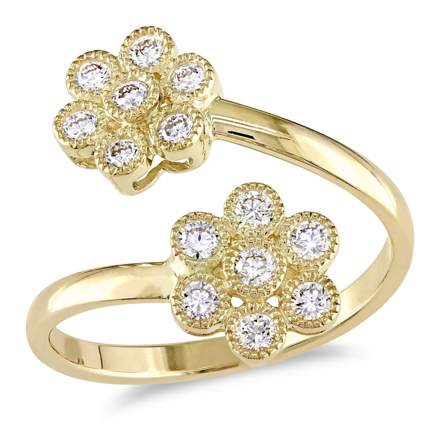 Round Cut Cubic Zirconia in 925 Sterling Silver Wedding Bands 7