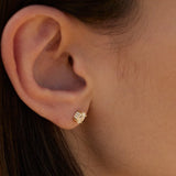 2.68 TCW Oval Lab Grown Diamond Stud Earrings