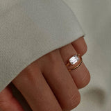 1 CT Emerald Split Shank Lab Grown Diamond Engagement Ring