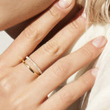 0.25 TCW Round Split Shank Lab Grown Diamond Wedding Band