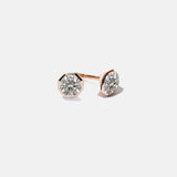 0.5 TCW Round Lab Grown Diamond Stud Earrings