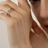 1 CT Marquise Pave and Split Shank  Lab Grown Diamond Engagement Ring