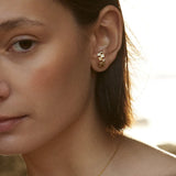 1.84 TCW Princess Lab Grown Diamond Huggie Earrings