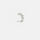1.84 TCW Princess Lab Grown Diamond Huggie Earrings