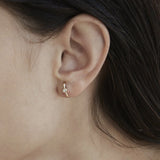 0.09 TCW Round Lab Grown Diamond Stud Earrings