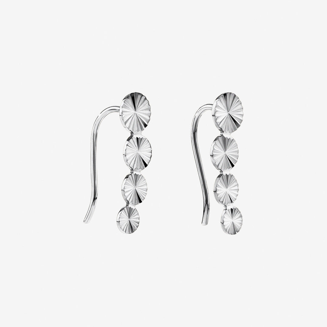 Round Cut Cubic Zirconia in 925 Sterling Silver Earrings 1
