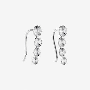 Round Cut Cubic Zirconia in 925 Sterling Silver Earrings