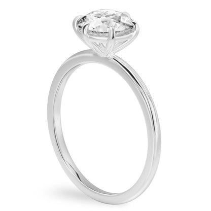 Stunning 1.0- 2.0 CT Round Moissanite Engagement Ring with Solitaire Design 3