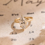 Stunning 2.0 CT Marquise Cut Moissanite Engagement Ring with Solitaire Design 1