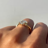 Stunning 1.60 CT Pear & Emerald Moissanite Engagement Ring with Two Stone Design 3