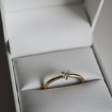 Stunning 0.15 CT Heart Moissanite Engagement Ring with Solitaire Design 2
