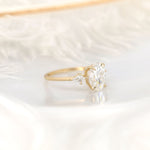 Stunning 2.5 CT Oval Moissanite Engagement Ring with Three Stone Design 3